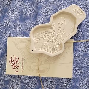 Vintage Longaberger Pottery Joy Angel cookie mold